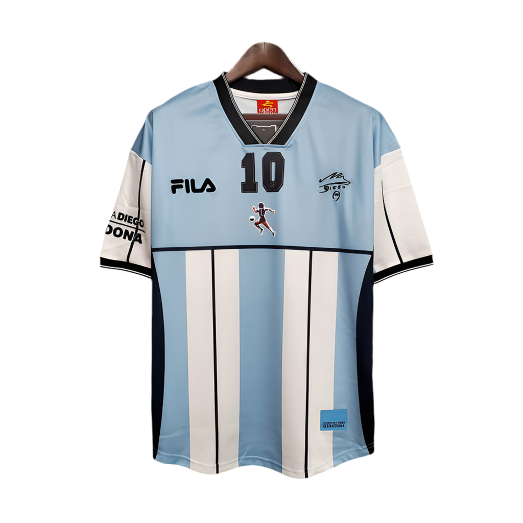 Jersey Selection Argentina Retro 2001 Blue and White