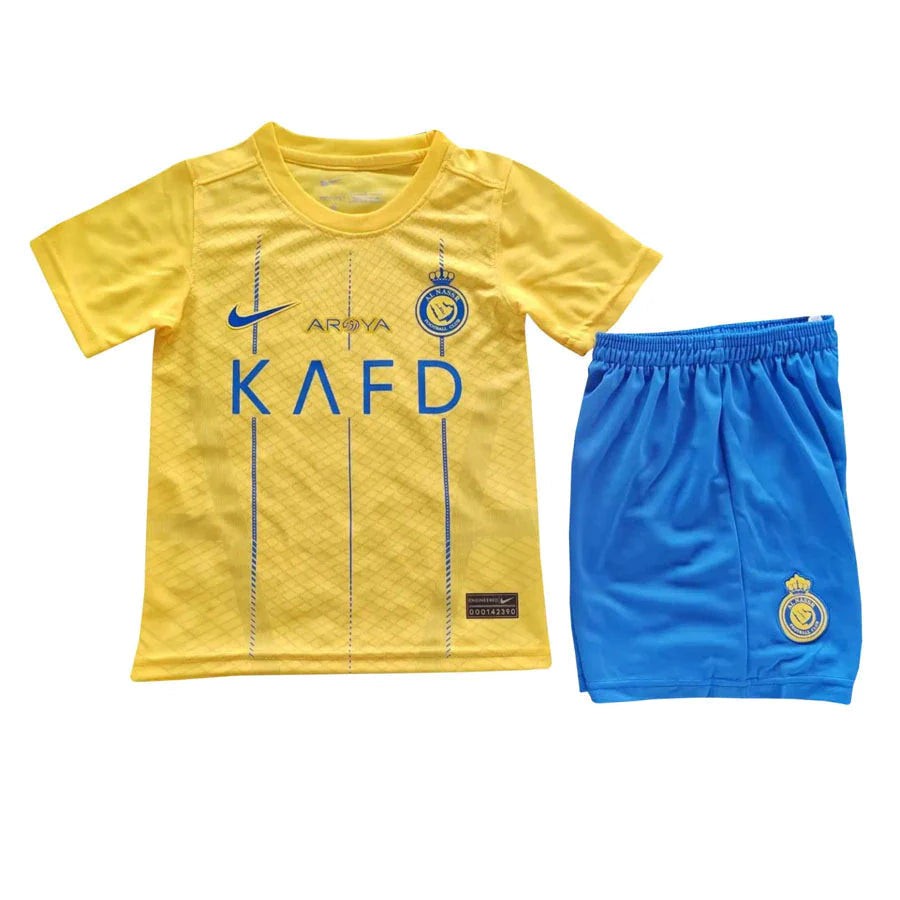 Kids Kit Al-Nassr I 23/24 - Blue and Yellow