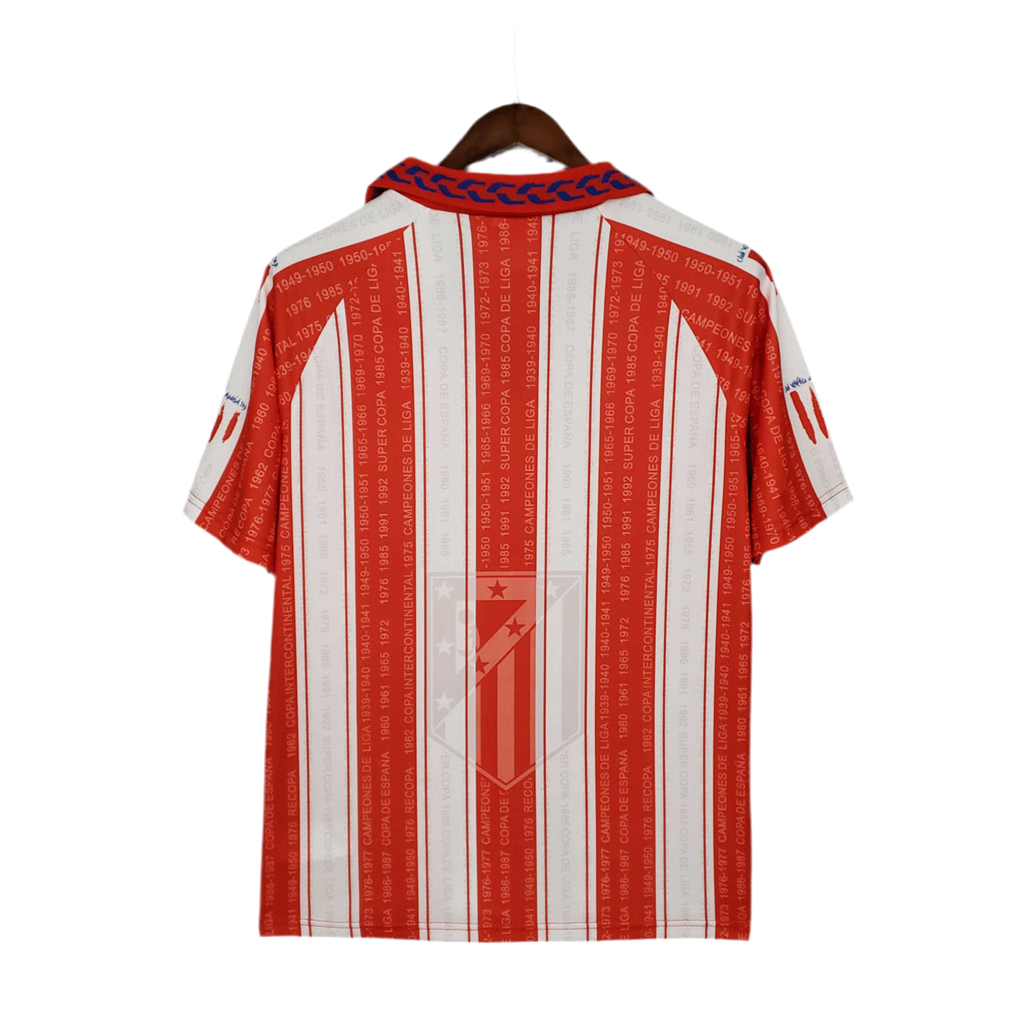 Jersey Atlético de Madrid Retro 1995/1996 - White and Red