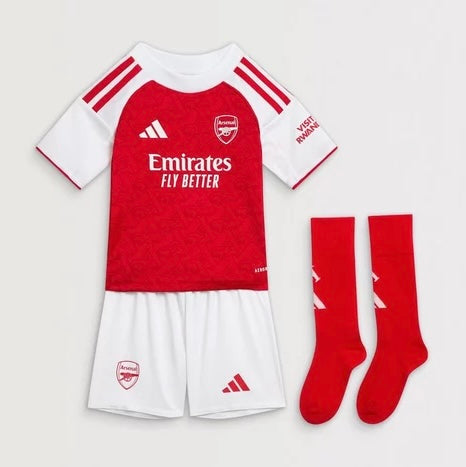 Kids Kit Arsenal I 25/26 - Red and White