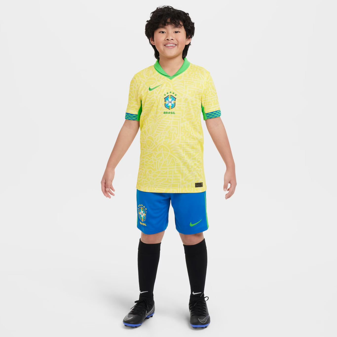 Kids Kit Brazil 24/25 - Yellow and Blue