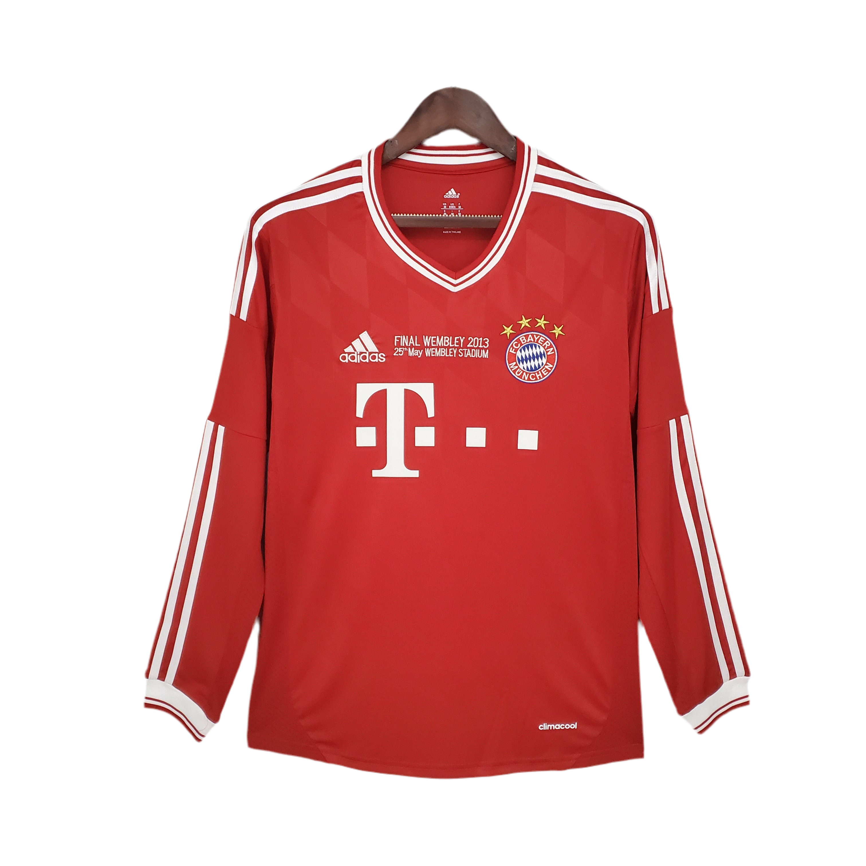Jersey Long Sleeve Bayern de Munique Champions League 2013/14 - Red