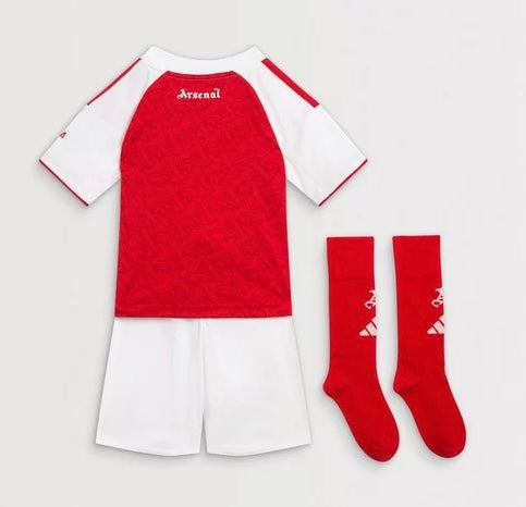 Kids Kit Arsenal I 25/26 - Red and White