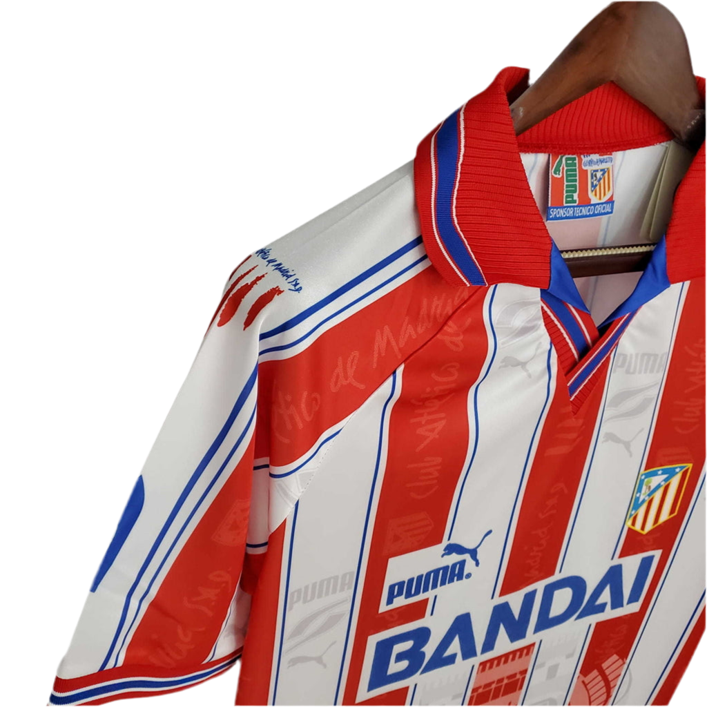 Jersey Atlético de Madrid 1996/1997 White and Red -