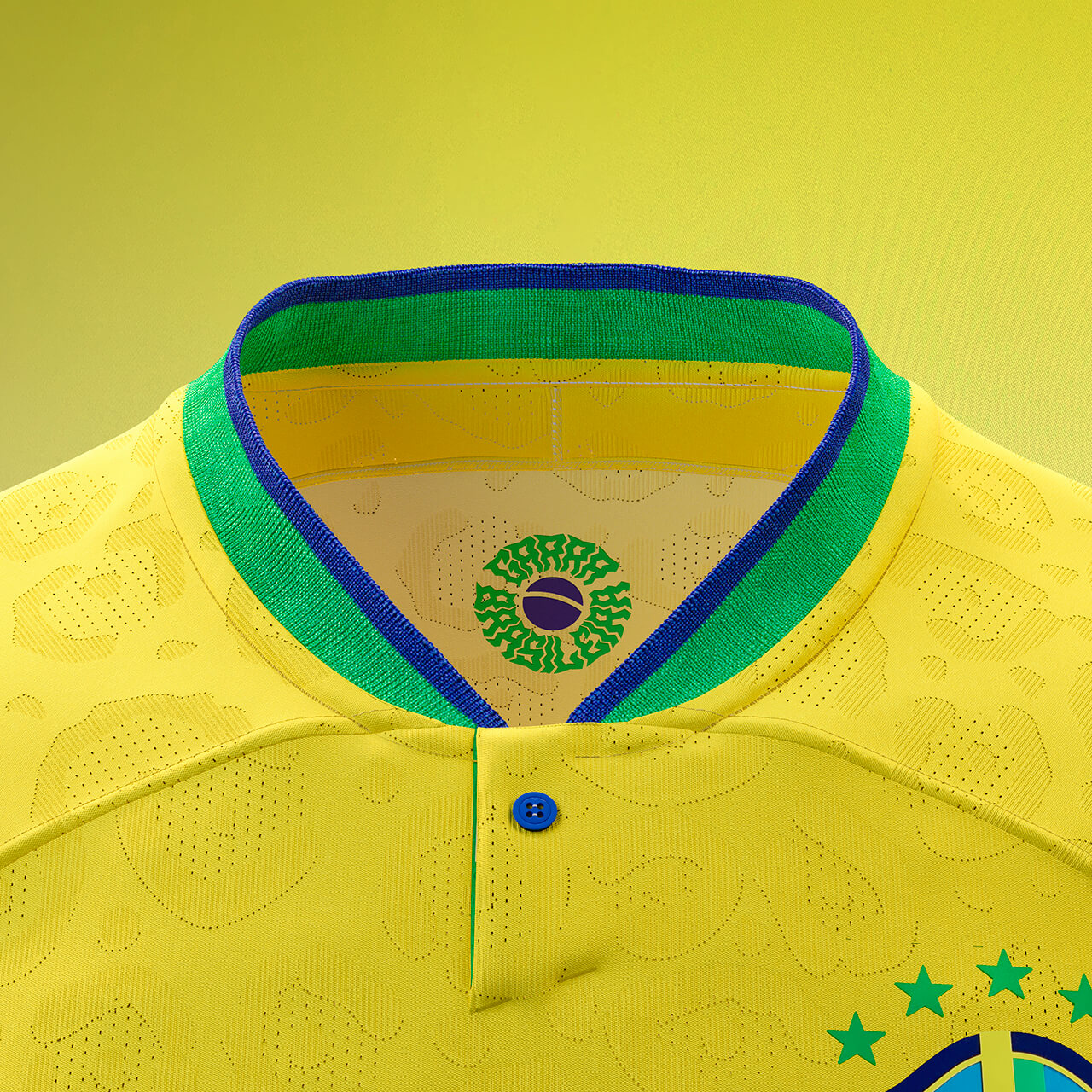 Jersey Selection Brazil I 22/23 - Yellow com Patch