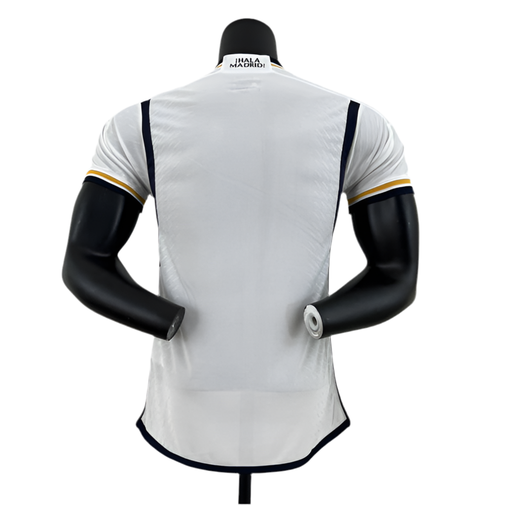 Jersey Real Madrid I com Patch Champions and FIFA 23/24 - White Man Player