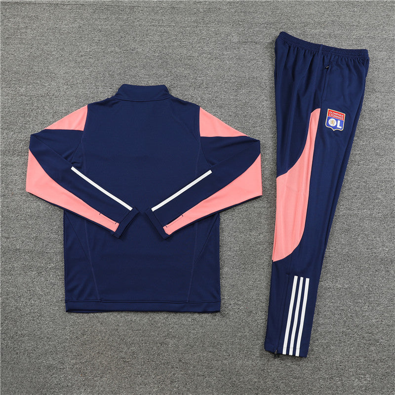 Tracksuit Olympique Lyon 23/24 - Blue and rosa