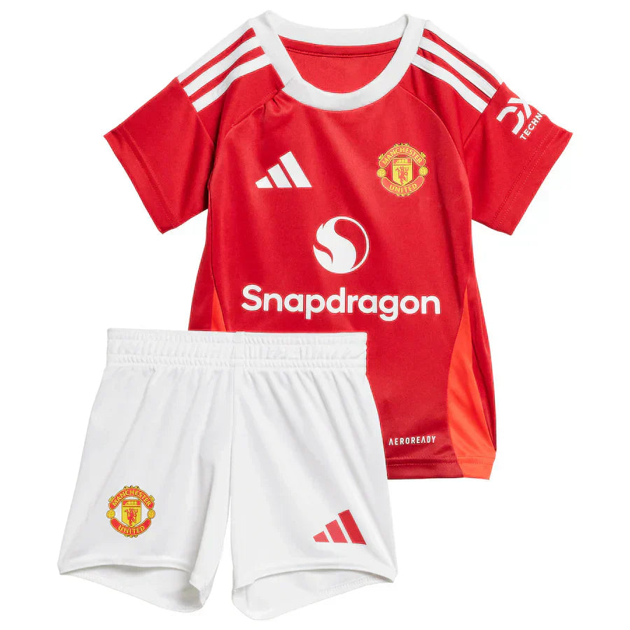 Kids Kit Manchester United I 24/25 - Red and White