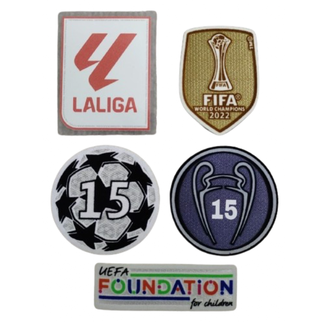 Set de Patch Campeão Champions Real Madrid - 2024