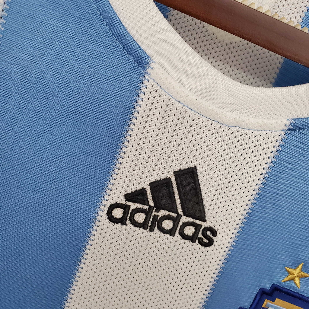 Jersey Argentina Retro 2010 Blue and White