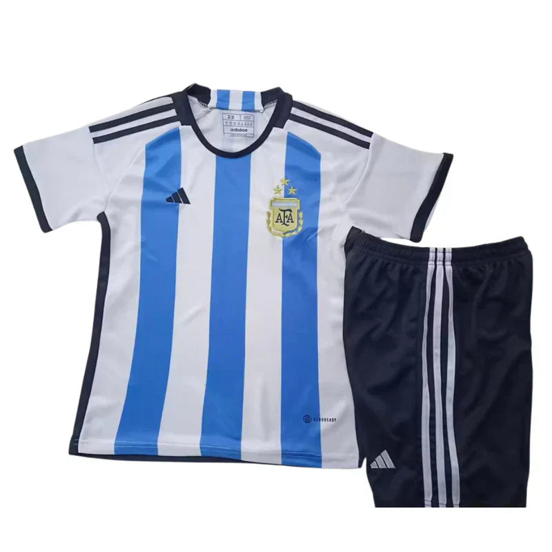 Kids Kit Argentina 3 Estrelas 22/23 - Blue