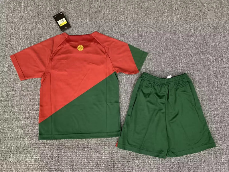 Kids Kit Portugal 22/23 - Green and Red