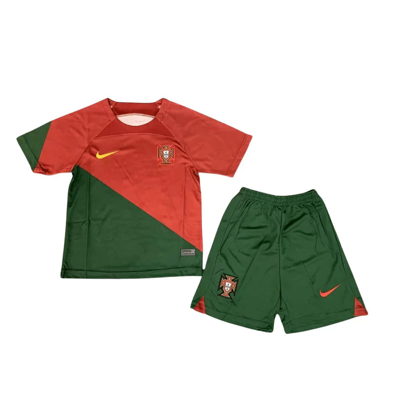 Kids Kit Portugal 22/23 - Green and Red