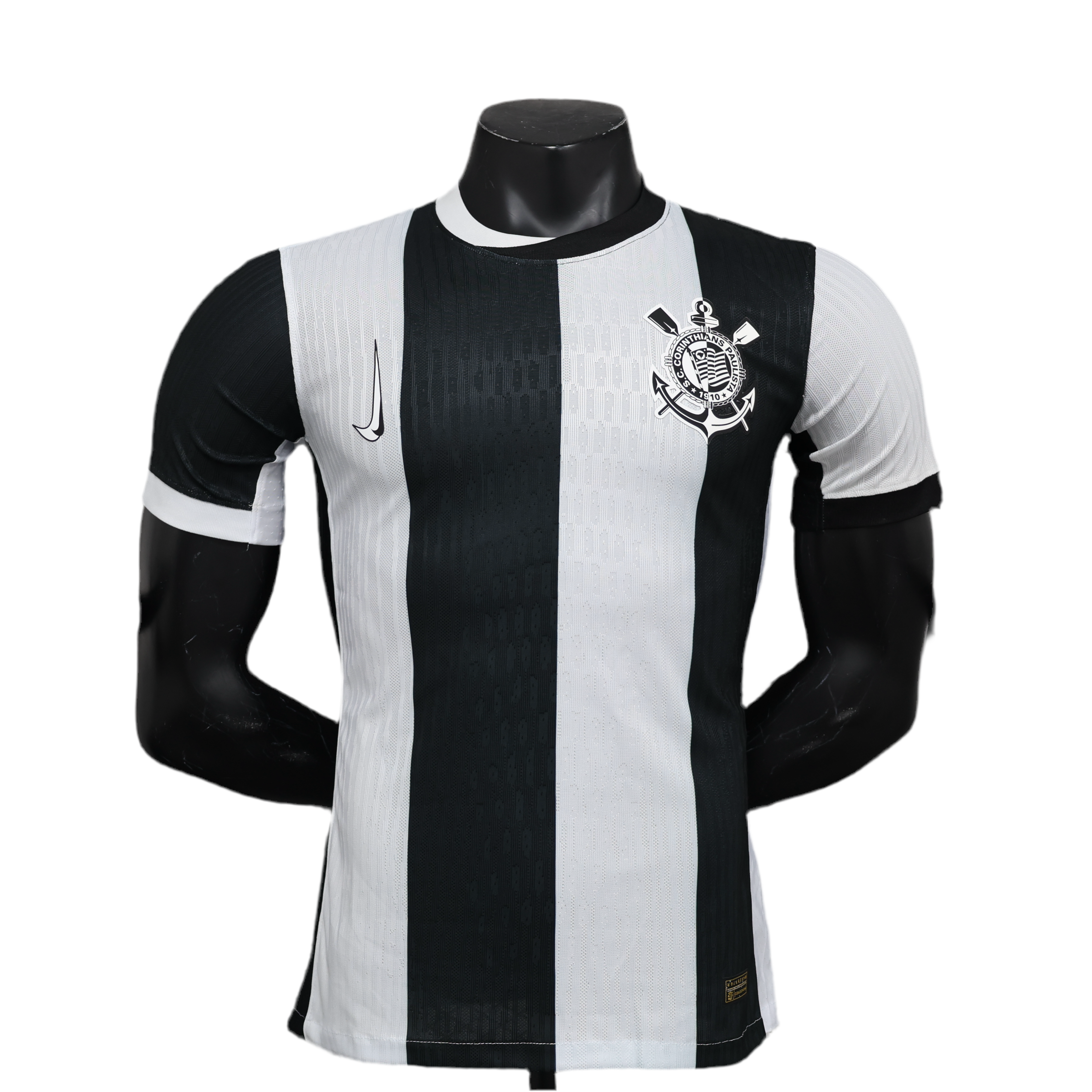 Jersey Corinthians III 24/25 Version Player - Black and White