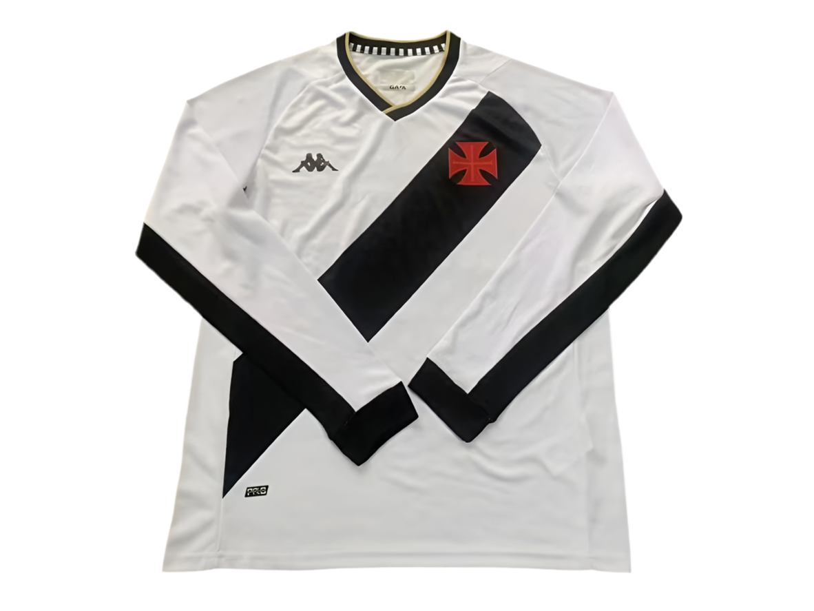 Jersey Long Sleeve Vasco 23/24 - White and Black