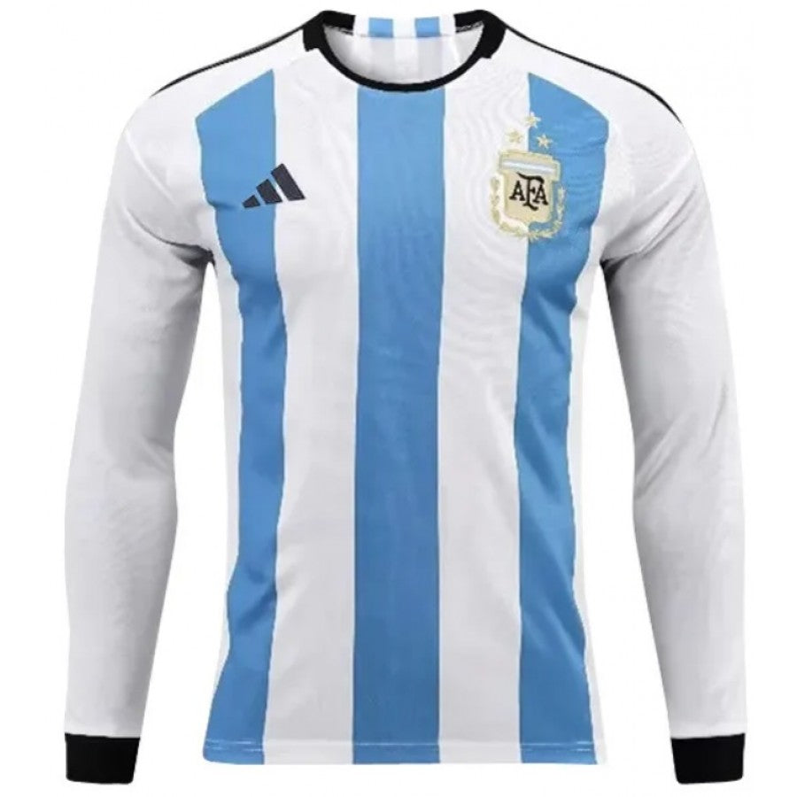 Jersey Long Sleeve Argentina I 22/23 - White and Blue