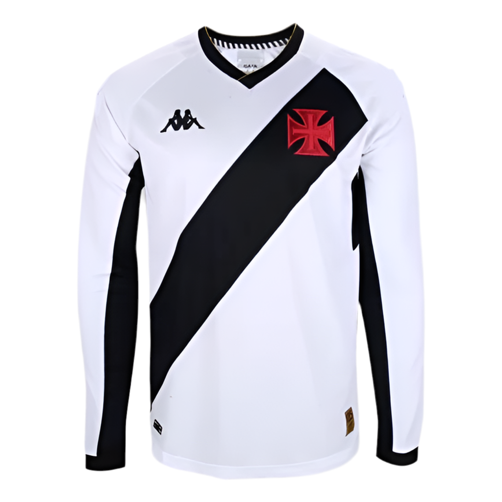 Jersey Long Sleeve Vasco 23/24 - White and Black