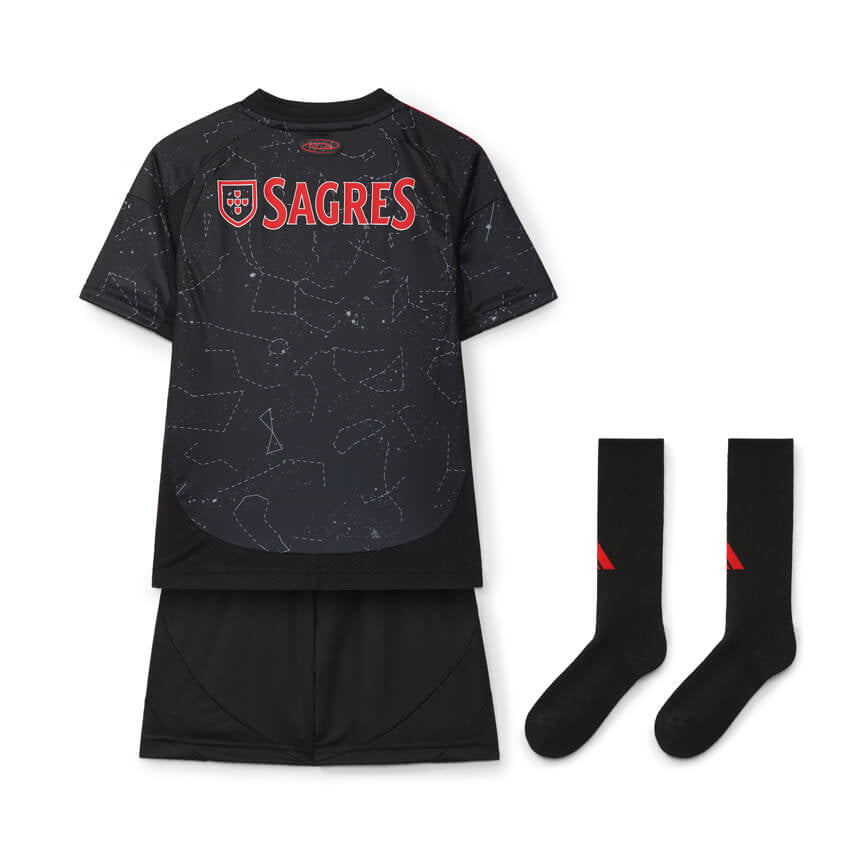 Kids Kit com Meias Benfica II 24/25 - Red and Black