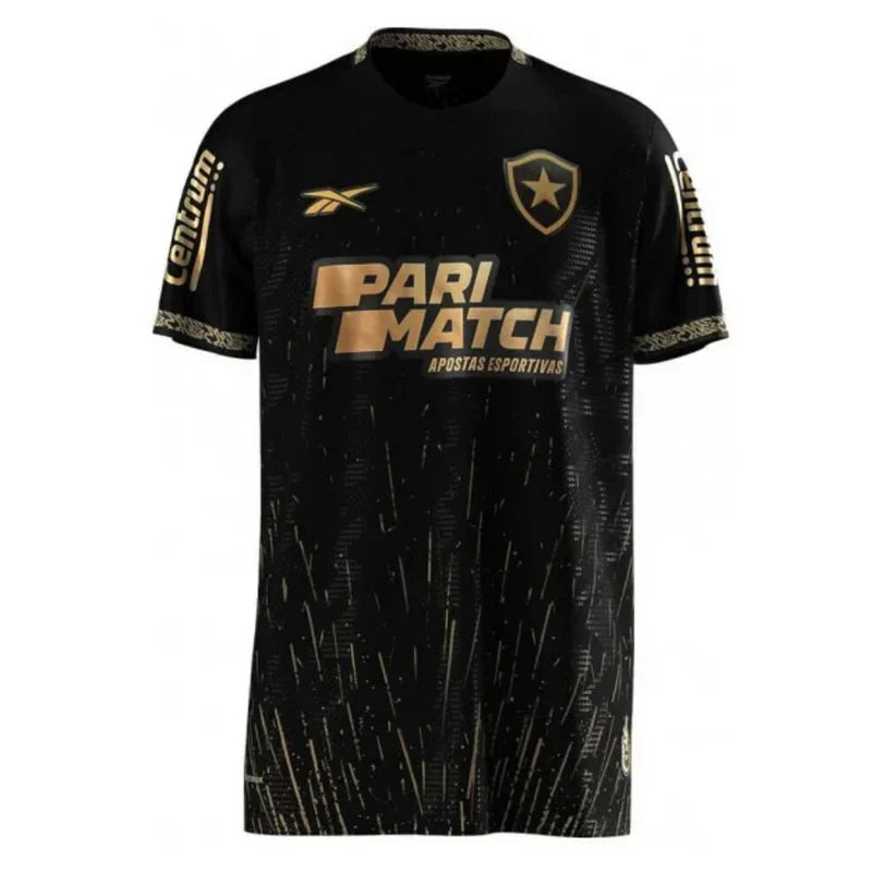 Jersey Botafogo II 24/25 com patrocínio - Black and Dourado