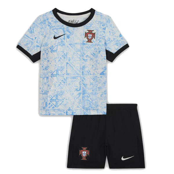 Kids Kit Portugal Away 24/25 - Blue and White