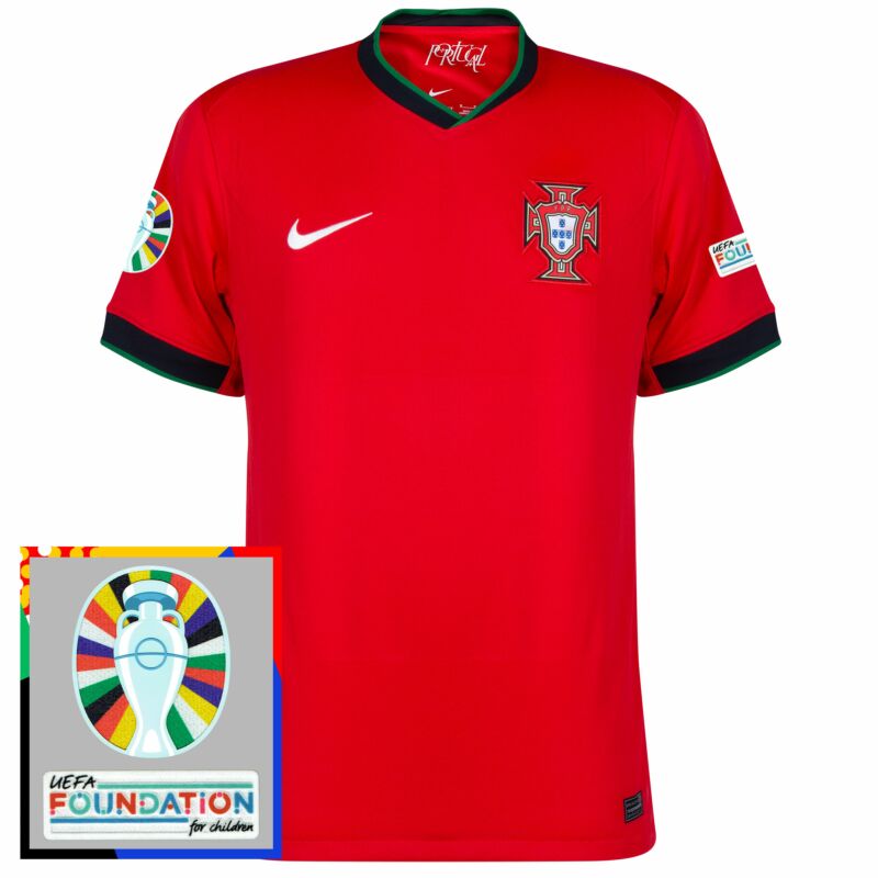Jersey Selection Portugal I 24/25 [Com Set de Patch Qualificação Euro 2024] - Red