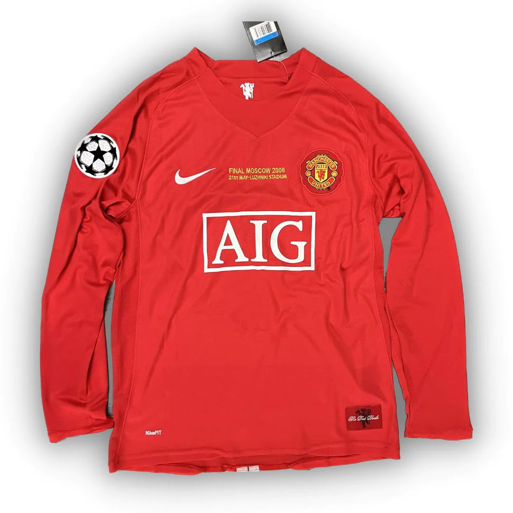 Jersey Long Sleeve Manchester United 2007/2008 - Red