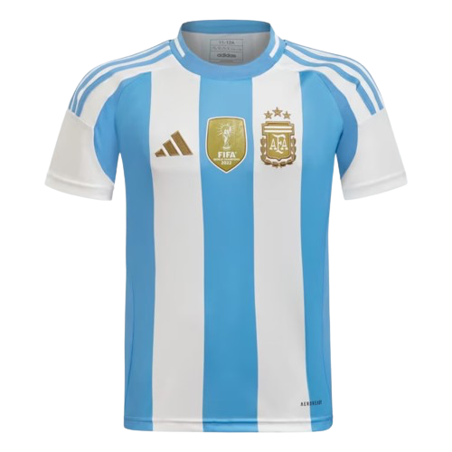 Kids Kit Argentina I 24/25 Of Patch FIFA - Blue and White
