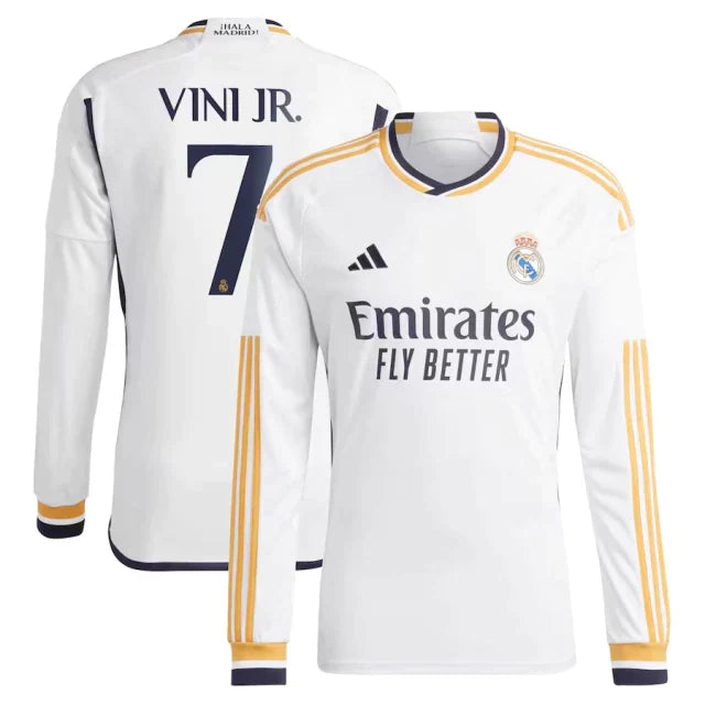 Jersey Long Sleeve Real Madrid I [VINI JR #7] 23/24 - White