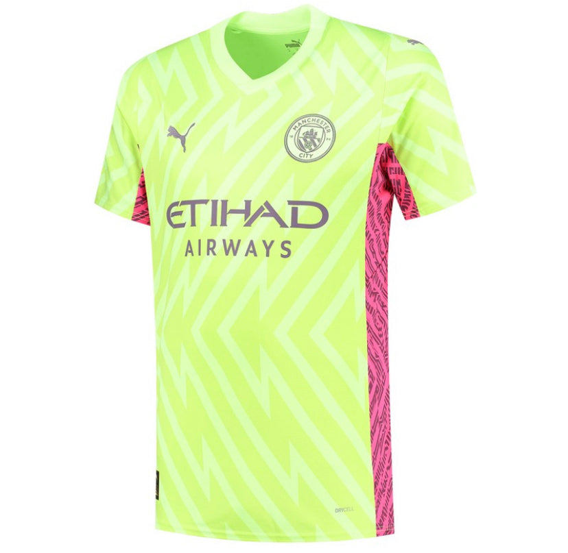 Jersey Manchester City Goalkeeper 23/24 Green and Pink