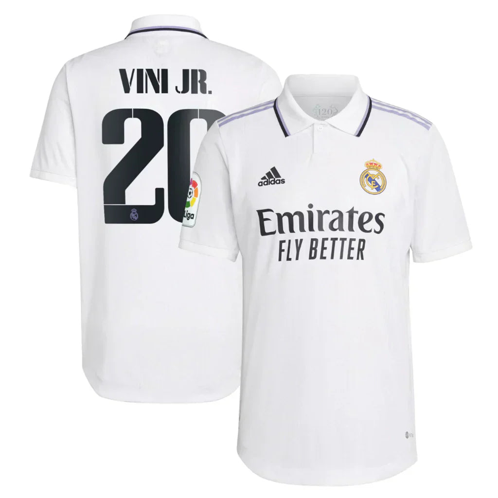 Jersey Real Madrid I [VINI JR #20] COM PATCH La Liga 22/23 - White